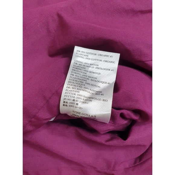 NWT! Stine Goya Purple Denim Belted Jacket, Organic Cotton, Size Small - Picture 11 of 16